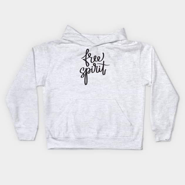 Free Spirit Kids Hoodie by wahmsha